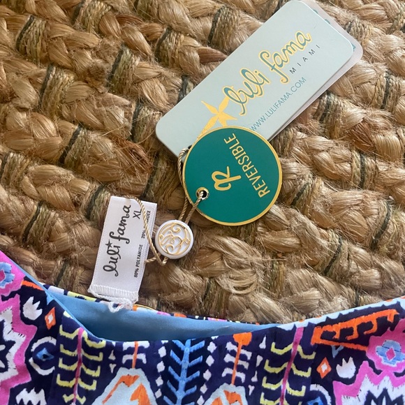 LULI FAMA ❤️‍🔥 MARACUYA KISSES HIGH LEG BOTTOMS NWT SIZE XL - Picture 10 of 13